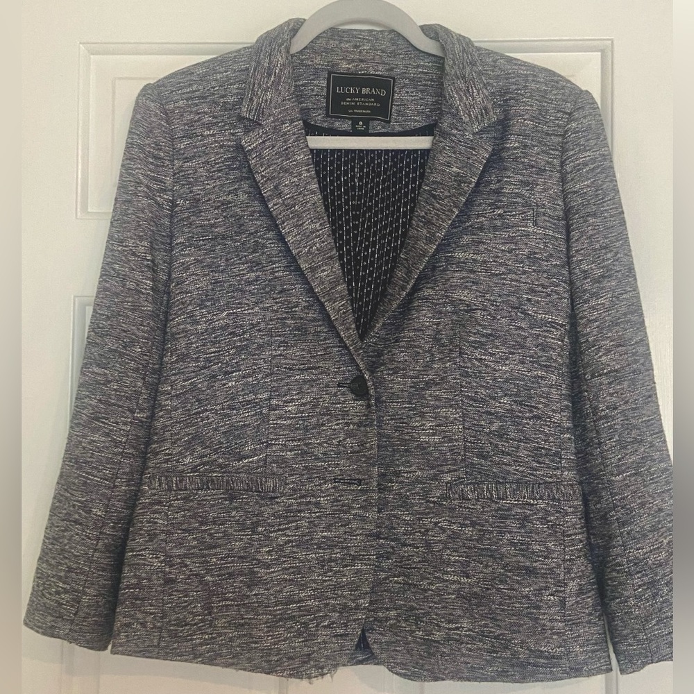 Lucky brand tweed blazer